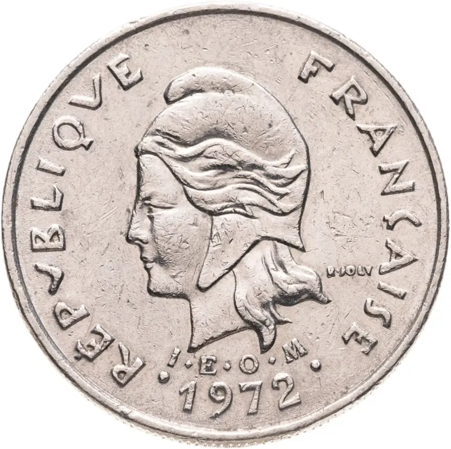 Французская Новая Каледония 10 франков (francs) 1972
