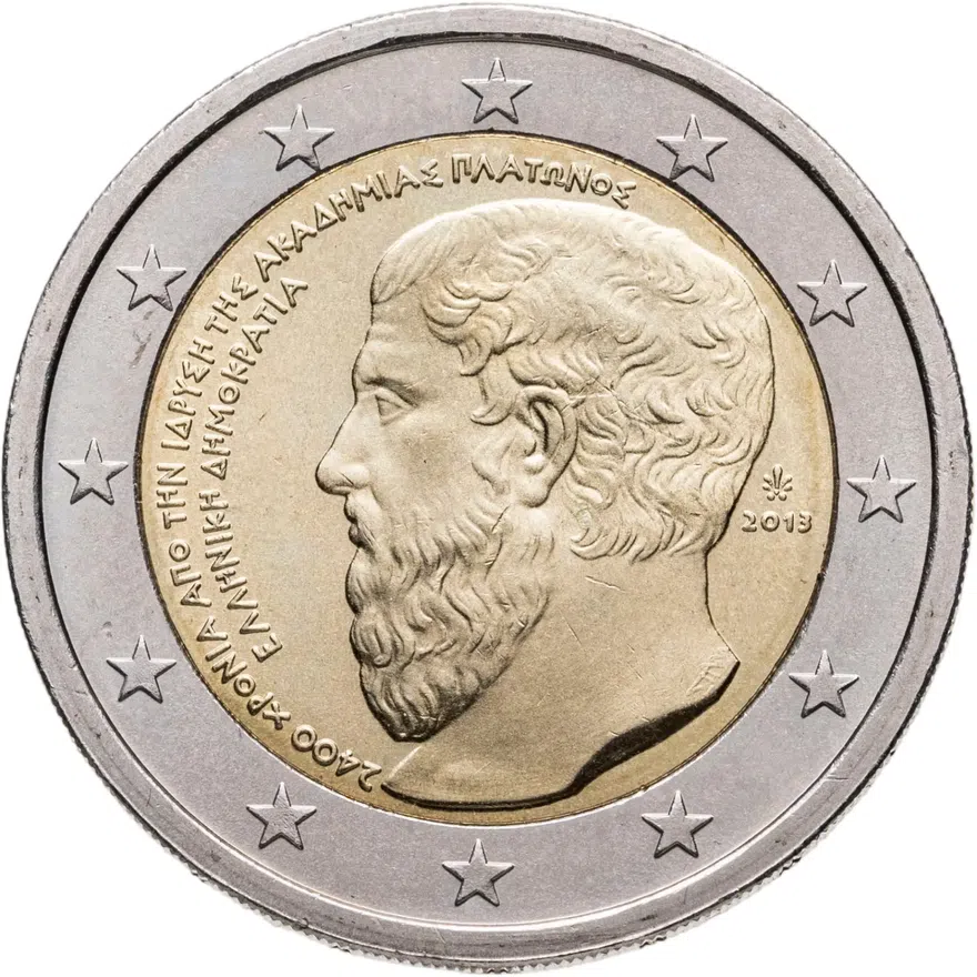 Греция 2 евро (euro) 2013 2400 лет с основания Платоновской Академии