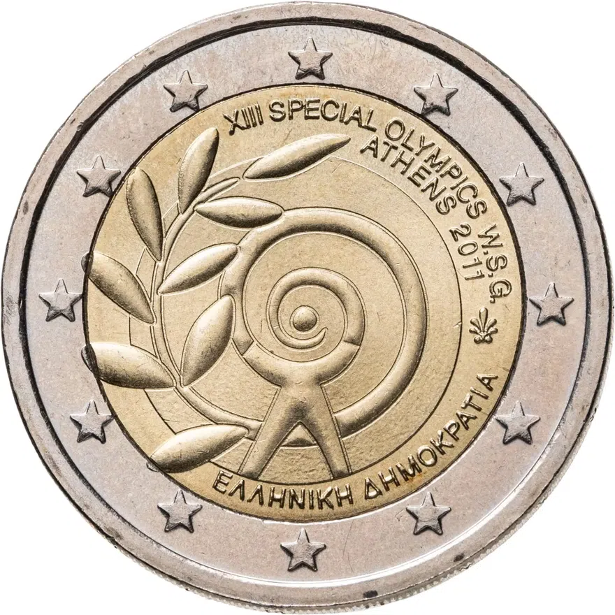Греция 2 euro (евро) 2011 Всемирные летние Специальные Олимпийские игры