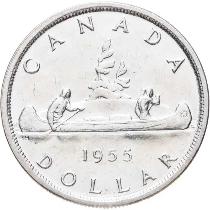 Канада 1 доллар (dollar) 1955