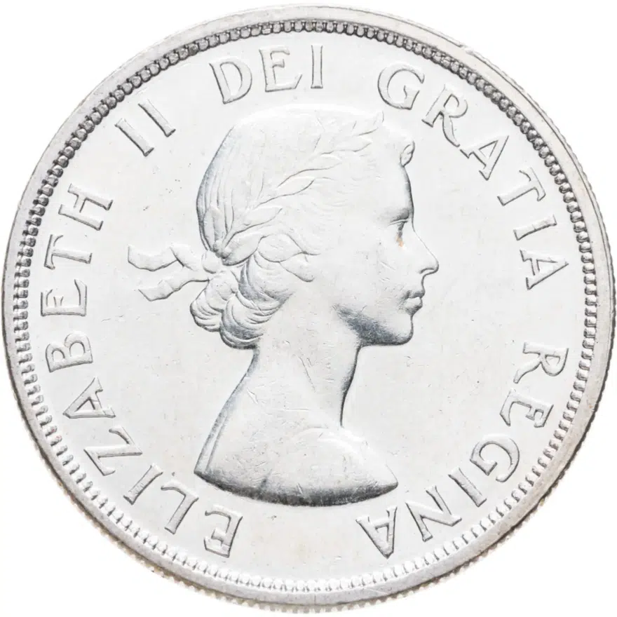 Канада 1 доллар (dollar) 1955, реверс