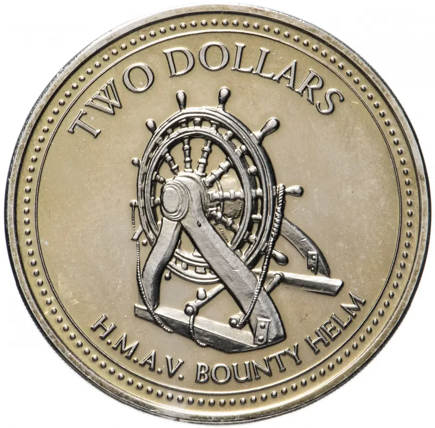 Острова Питкэрн 2 доллара (dollars) 2009, аверс
