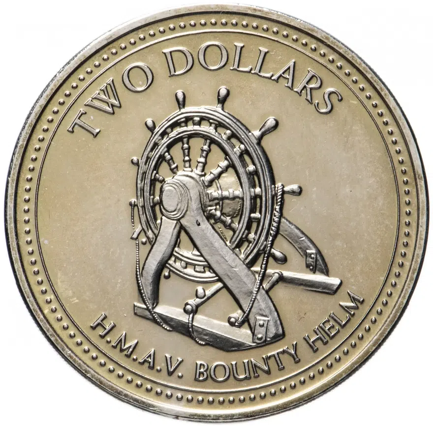 Острова Питкэрн 2 доллара (dollars) 2009, реверс