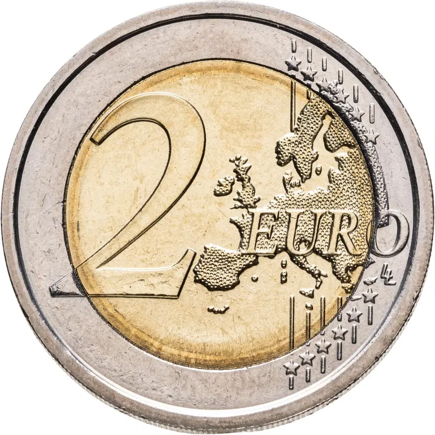 Италия 2 евро (euro) 2009 200 лет со дня рождения Луи Брайля, реверс