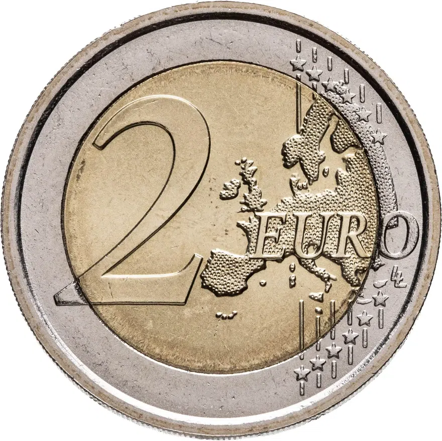 Италия 2 евро (euro) 2008 60-летие принятия Всеобщей декларации прав человека, реверс
