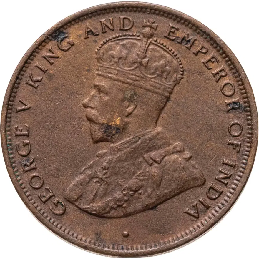 Цейлон 1 цент (cent) 1923, реверс