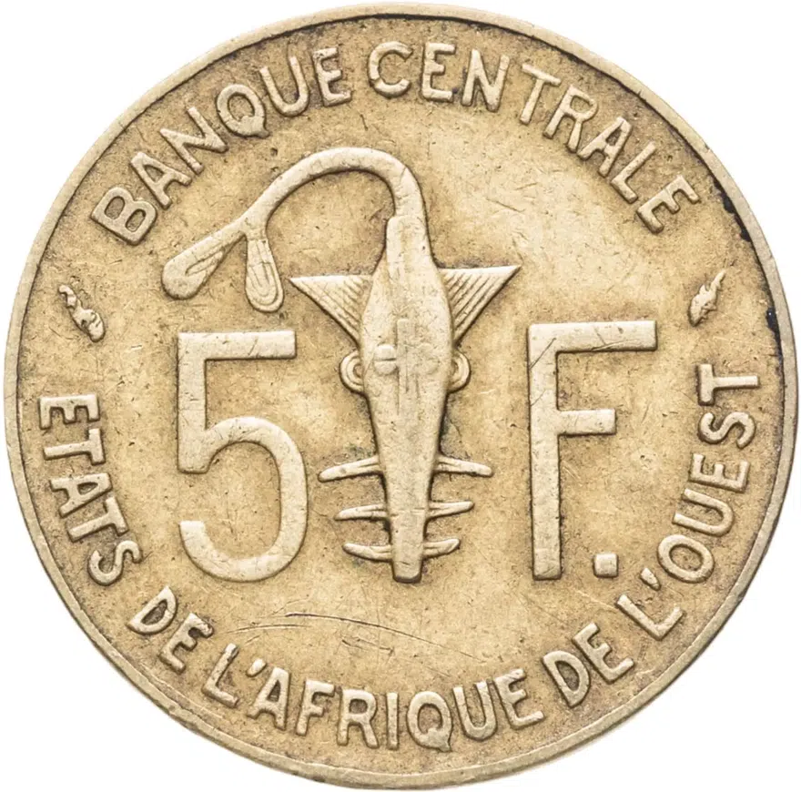 Западная Африка (BCEAO) 5 франков (francs) 1985