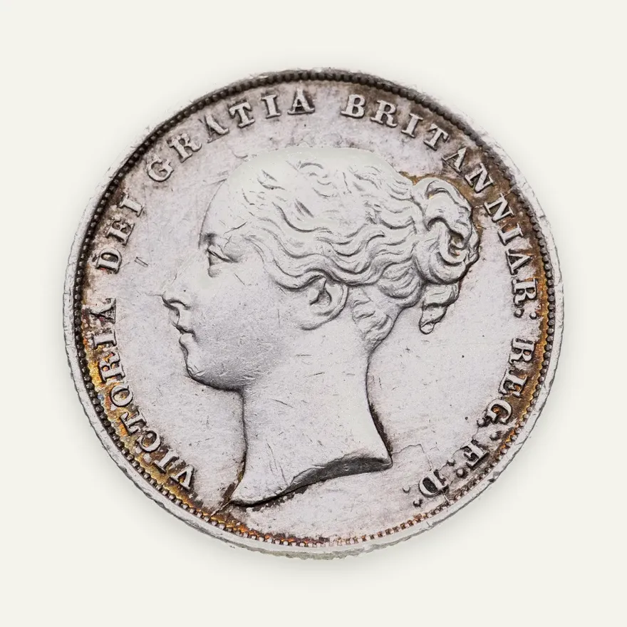 Великобритания 1 шиллинг (shilling) 1855, реверс