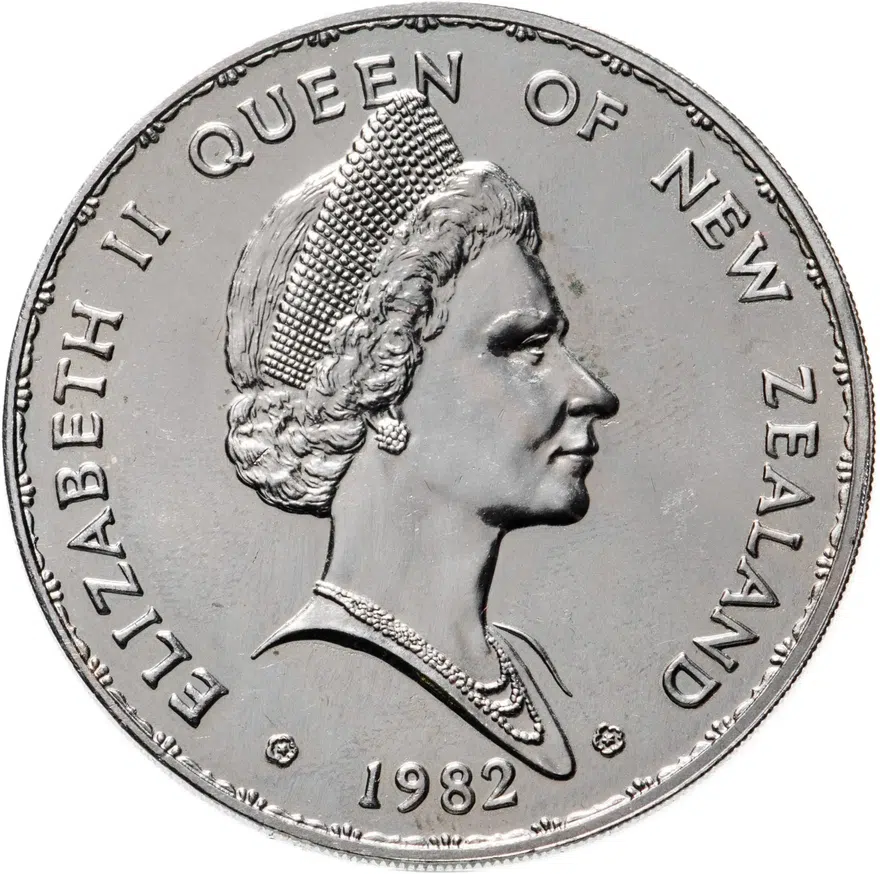 Новая Зеландия 1 доллар (dollar) 1982  Такахе, реверс