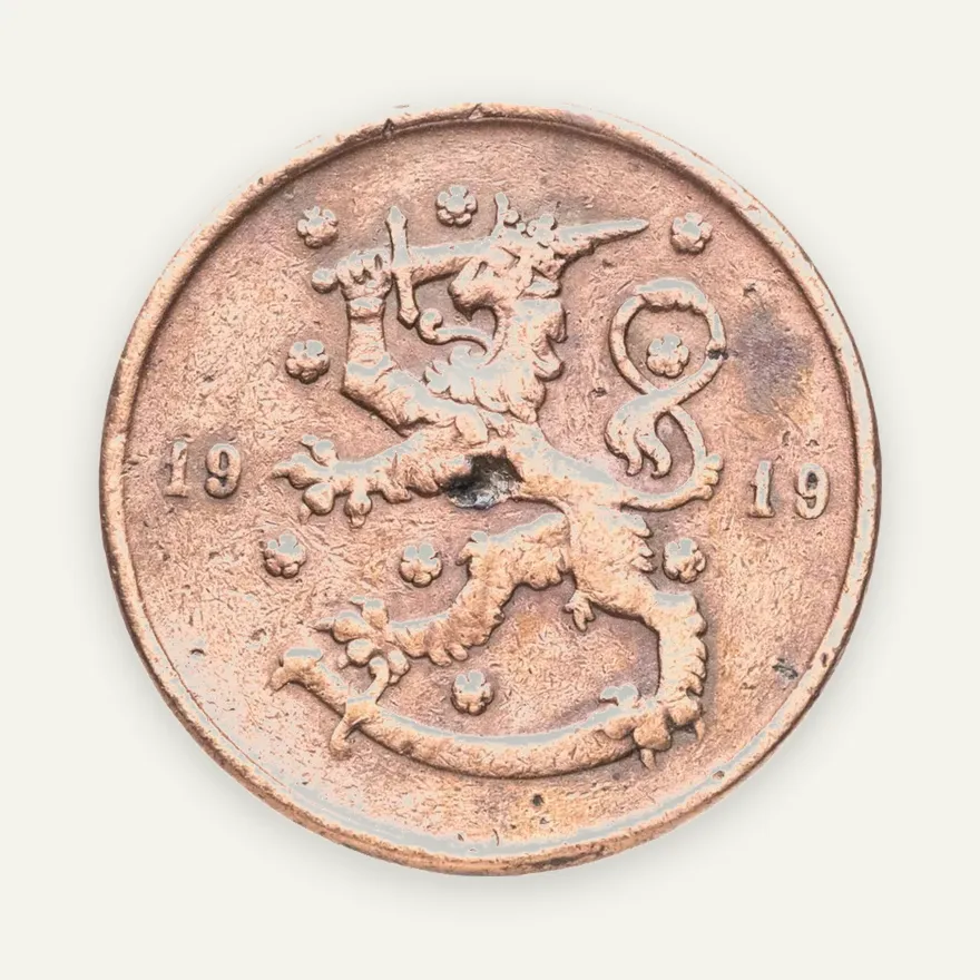 Финляндия 10 пенни (pennia) 1919, реверс