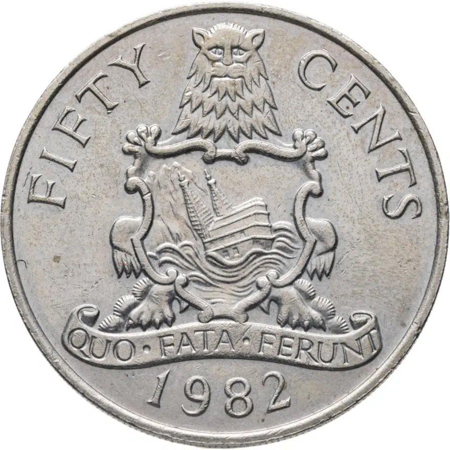Бермудские острова 50 центов (cents) 1982