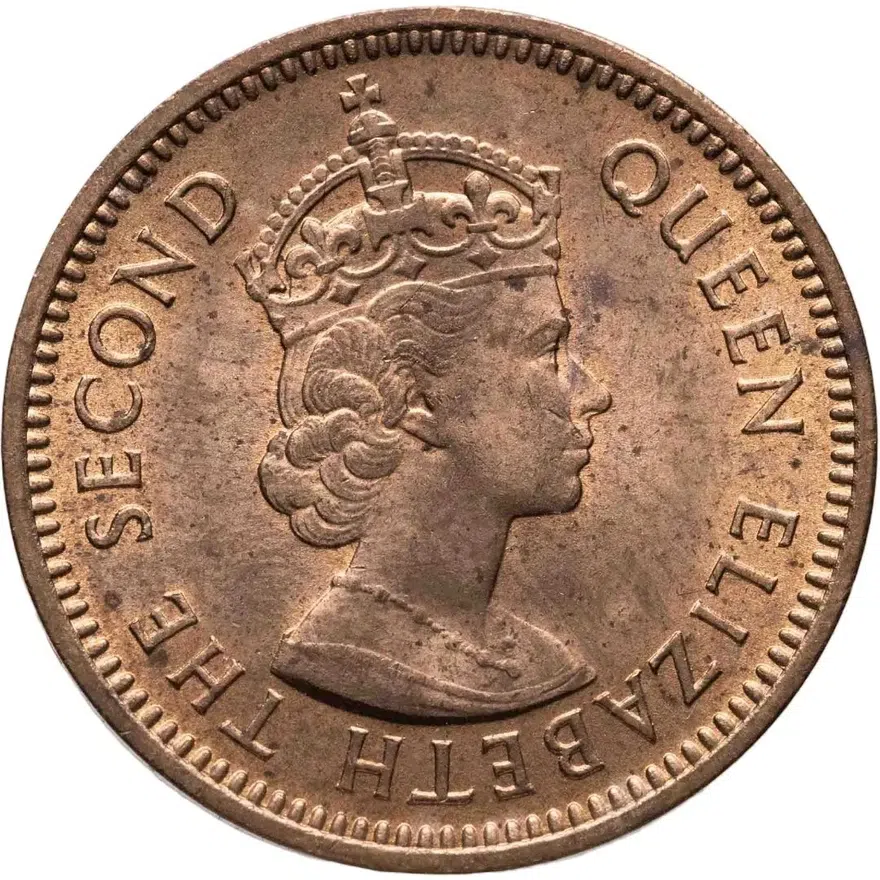 Восточные Карибы 1/2 цента (cent) 1958, реверс