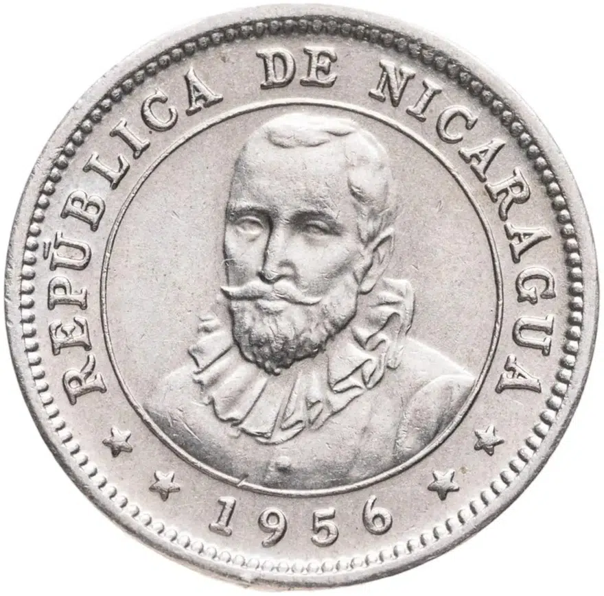 Никарагуа 5 сентаво (centavos) 1956