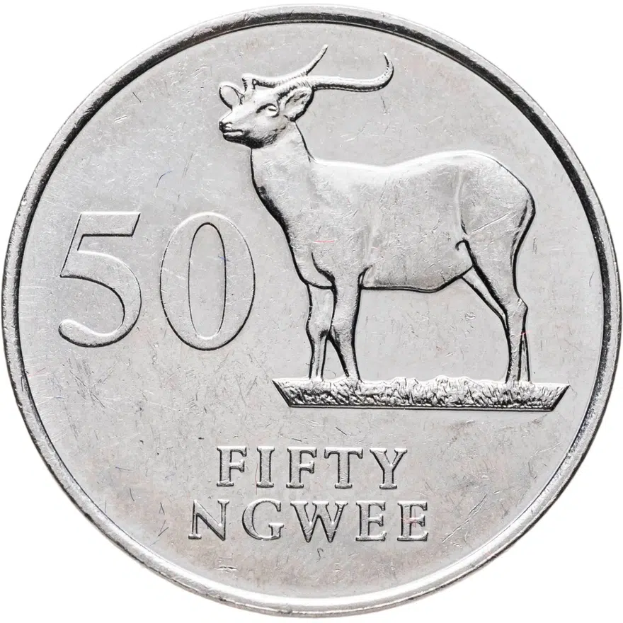 Замбия 50 нгве (ngwee) 1992