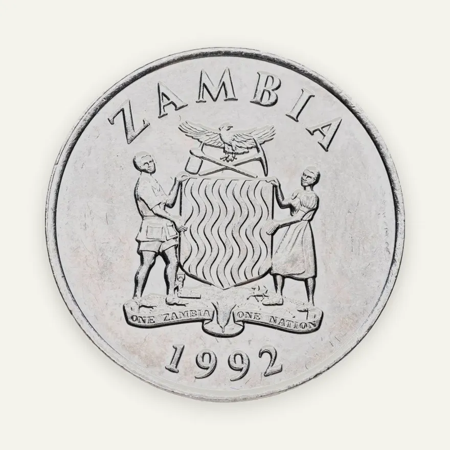 Замбия 50 нгве (ngwee) 1992, реверс