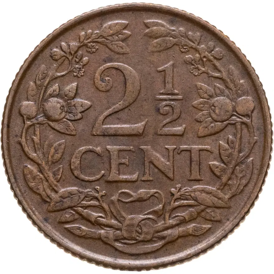 Кюрасао 2 1/2 цента (cent) 1947