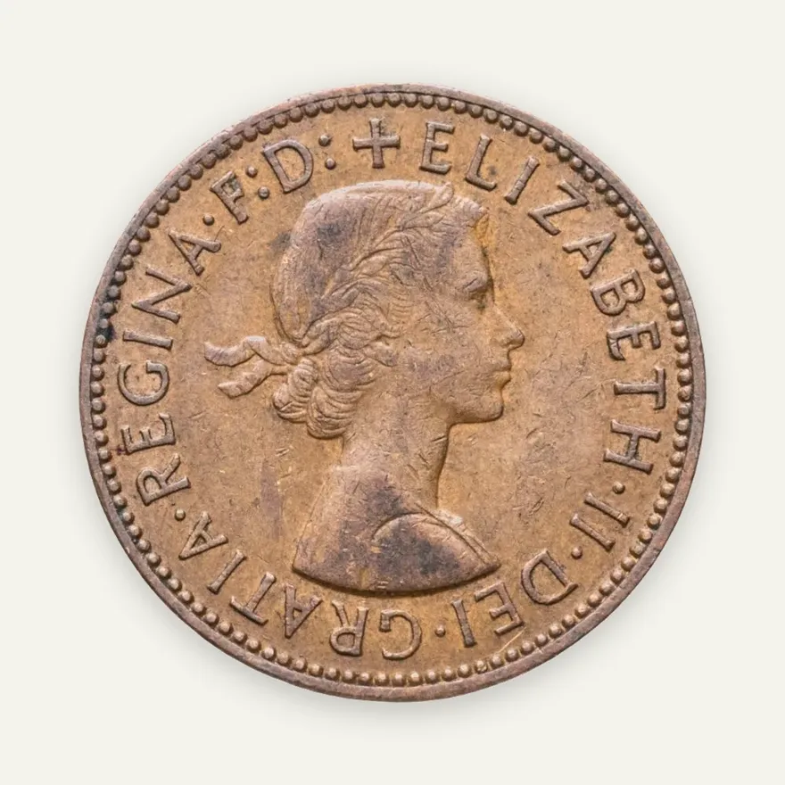 Великобритания 1/2 пенни (penny) 1964, реверс