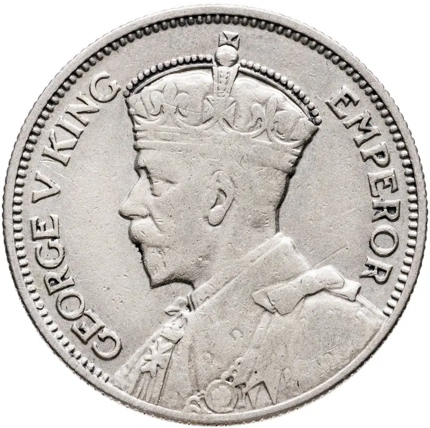 Новая Зеландия 1 шиллинг (shilling) 1934, реверс
