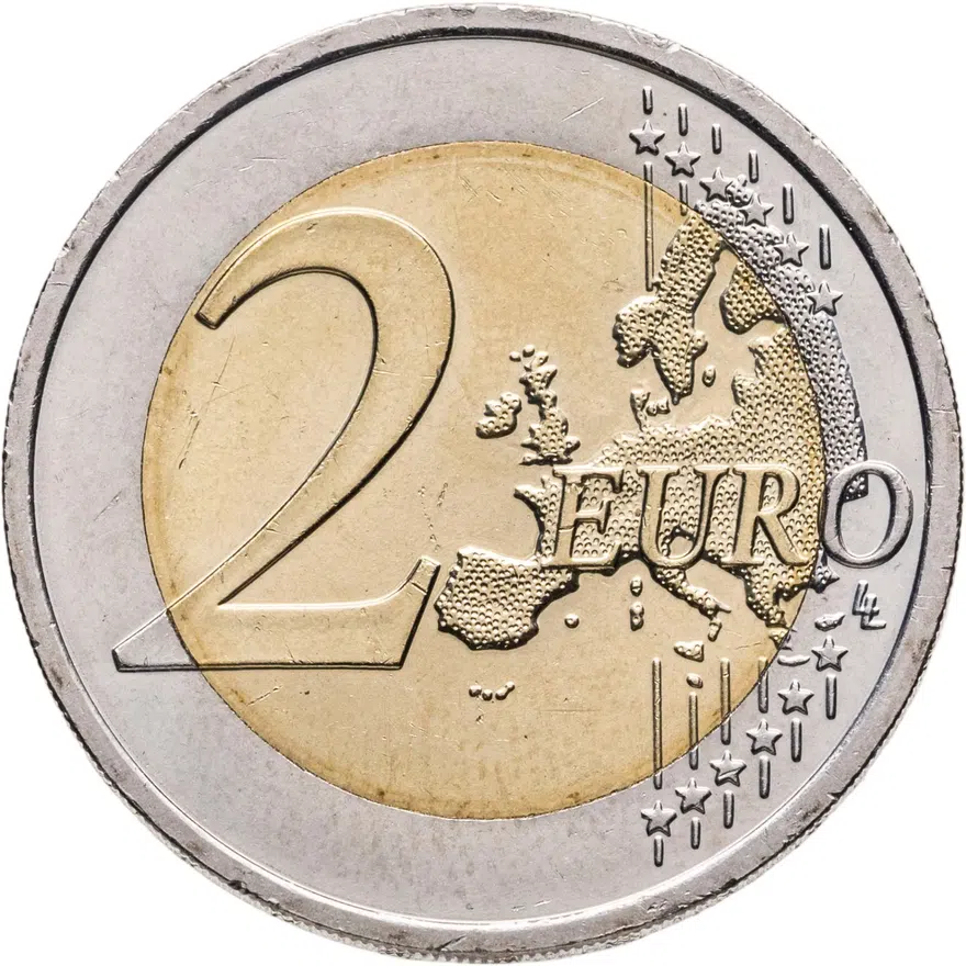 Словакия 2 евро 2014 "10 лет вступления в Европейский Союз", реверс