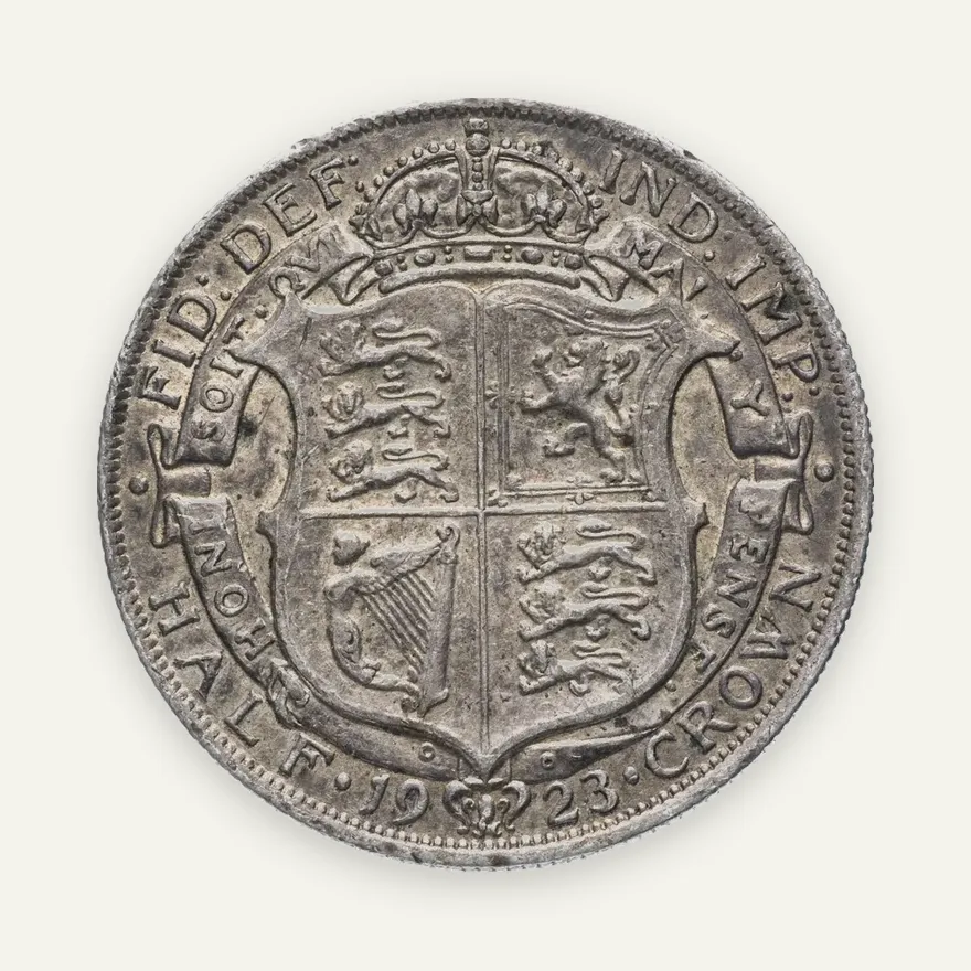 Великобритания 1/2 кроны (crown) 1923, реверс