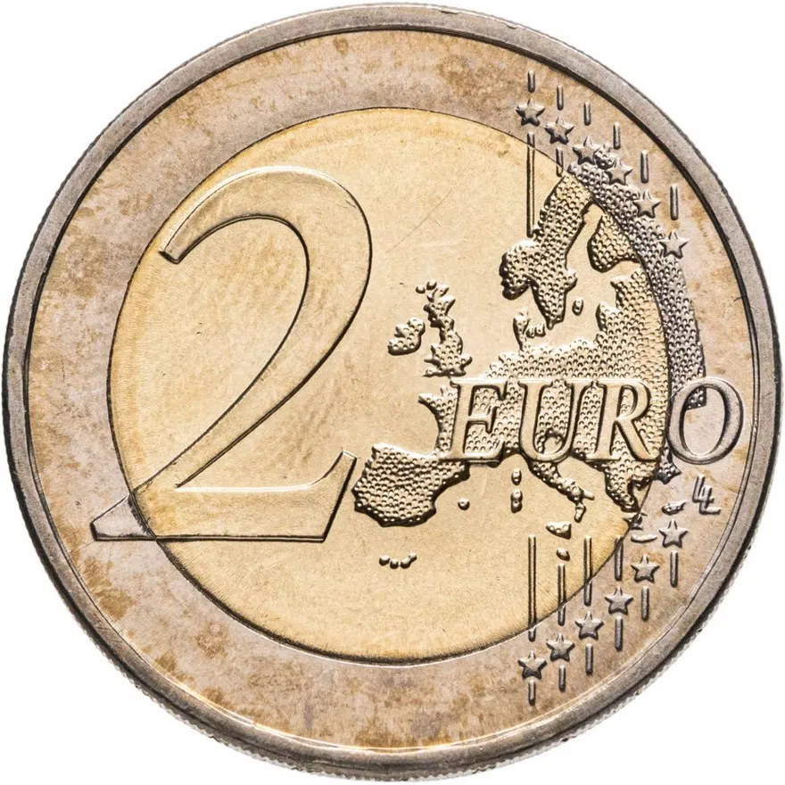 Словакия 2 euro (евро) 2011 20 лет формирования Вишеградской группы, реверс