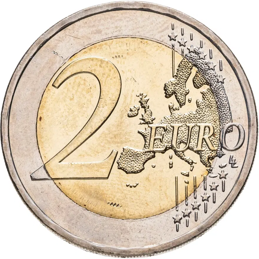 Словакия 2 евро (euro) 2009 20 лет Свободы и Демократии, реверс