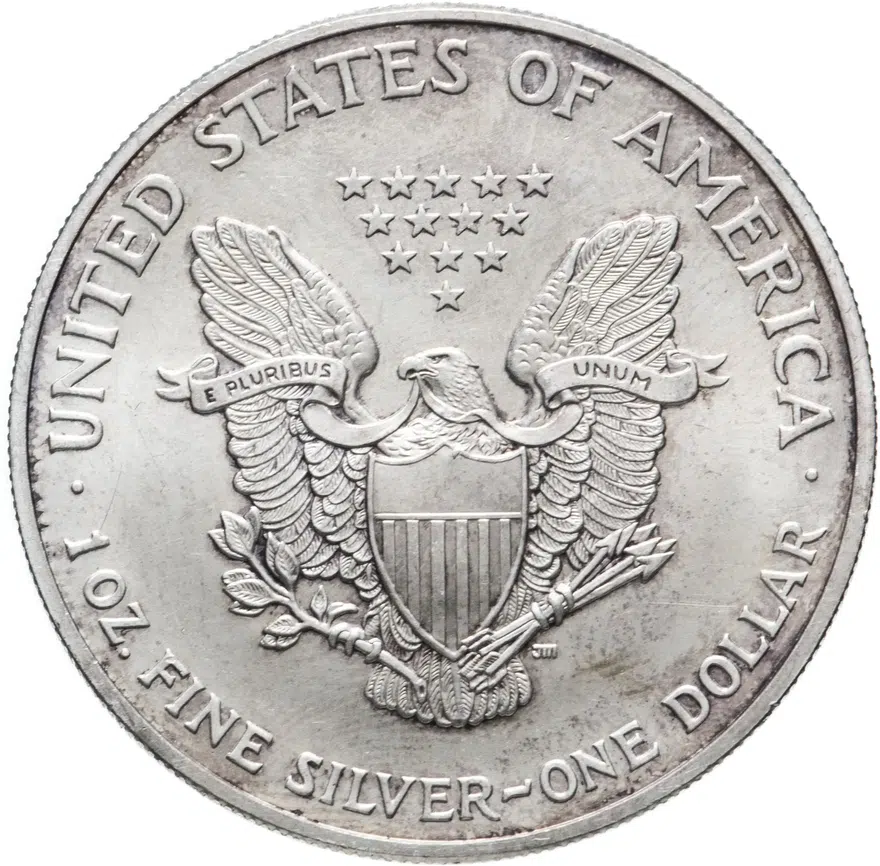 США 1 доллар (dollar) 2004 "Американский серебряный орёл", реверс
