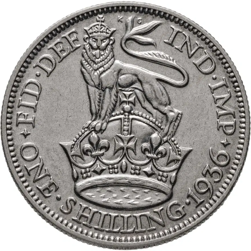 Великобритания 1 шиллинг (shilling) 1936