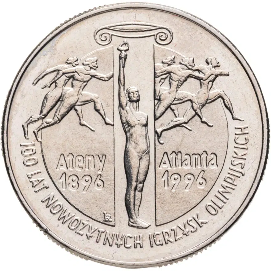 Польша 2 злотых (zlote) 1995  100 лет Олимпийским Играм