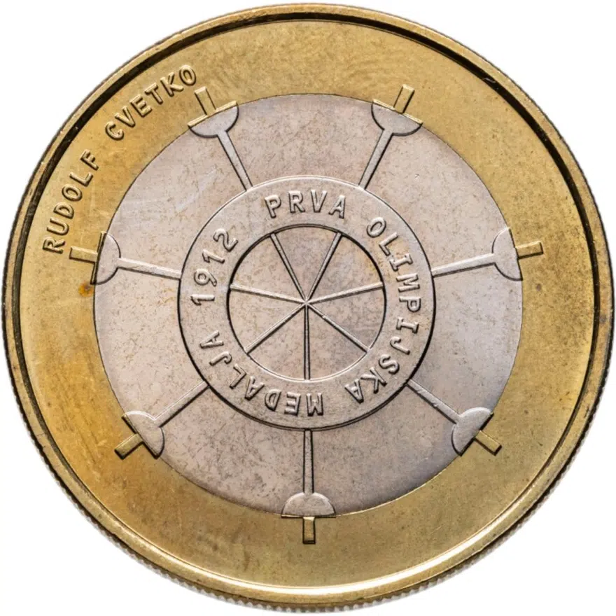 Словения 3 евро (euro) 2012 "100 лет первой олимпийской медали Словении", реверс
