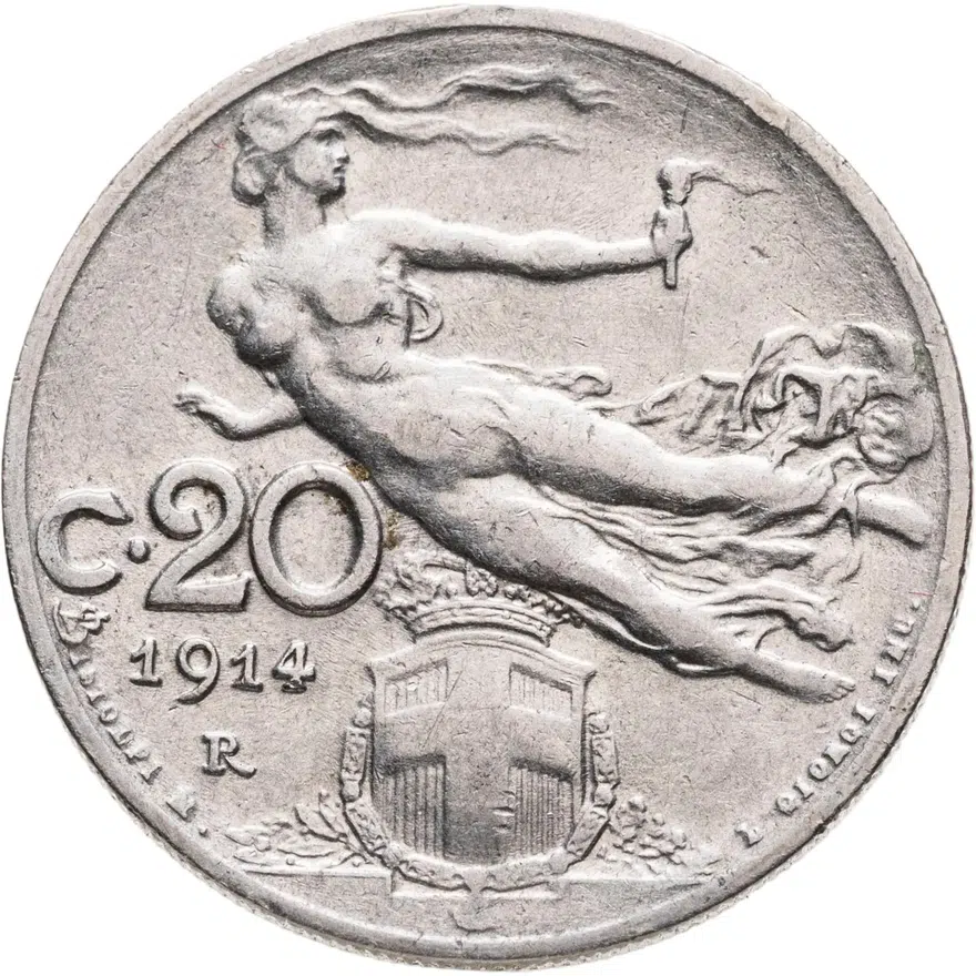 Италия 20 чентезимо (centesimi) 1914