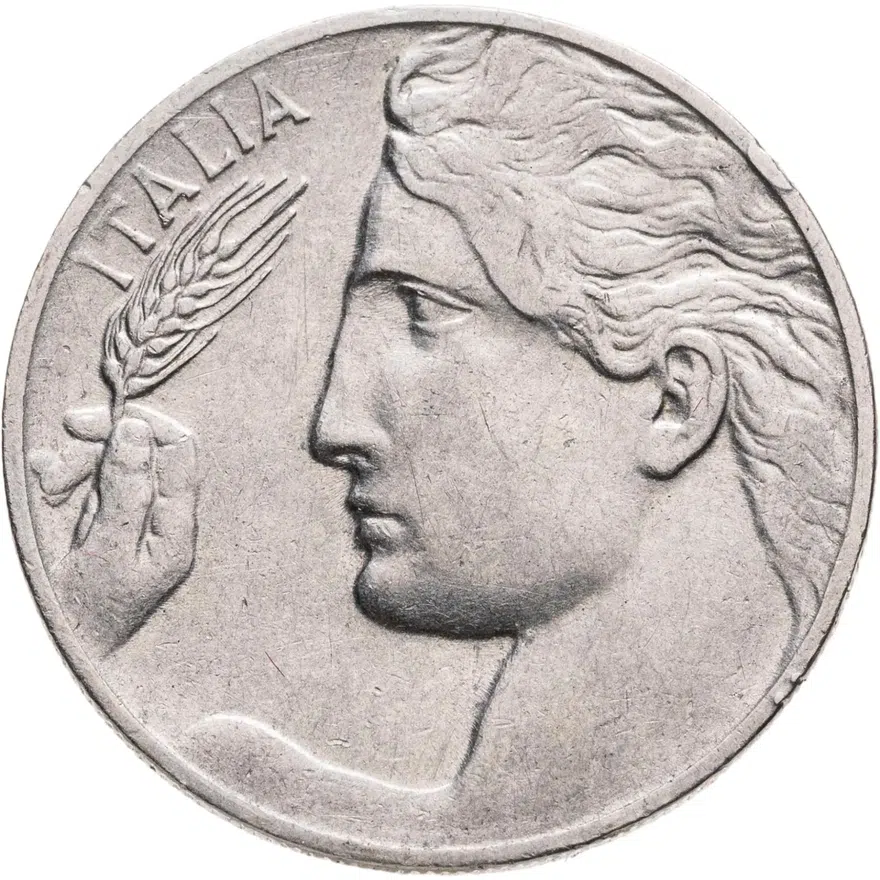 Италия 20 чентезимо (centesimi) 1914, реверс