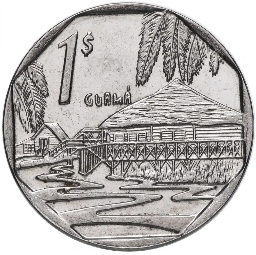 Куба 1 песо (peso) 1994-2016