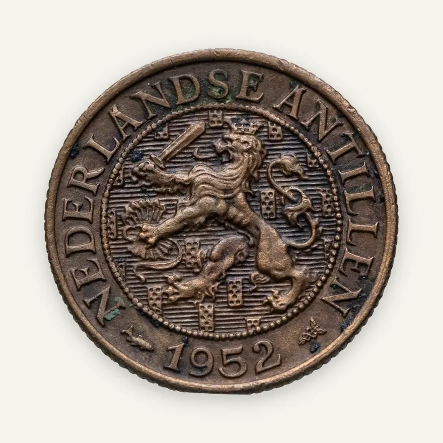 Нидерландские Антильские острова 1 цент (cent) 1952, реверс