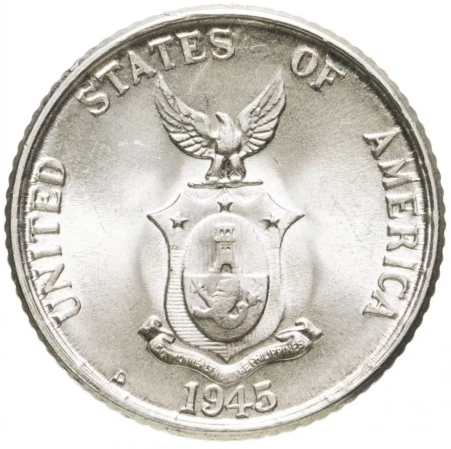 Филиппины 20 сентаво (centavos) 1945, реверс