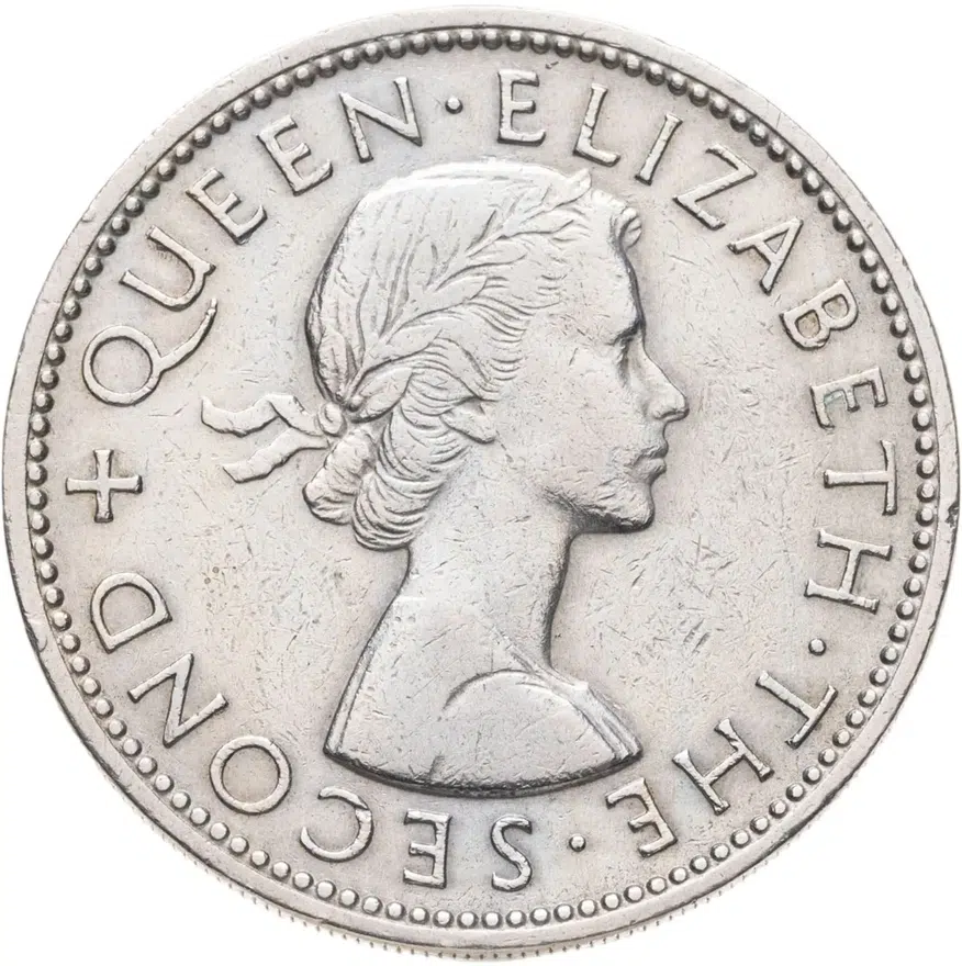 Новая Зеландия 2 шиллинга (florin, shillings) 1964, реверс