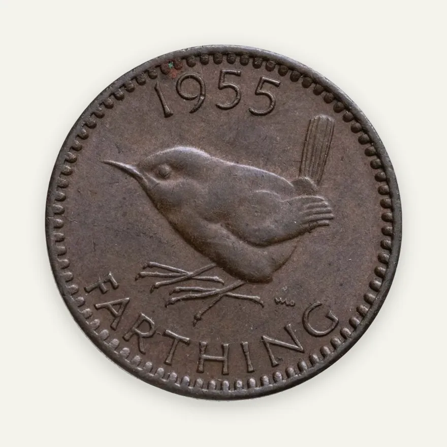 Великобритания 1 фартинг (farthing) 1955, аверс