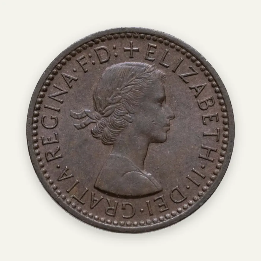 Великобритания 1 фартинг (farthing) 1955, реверс
