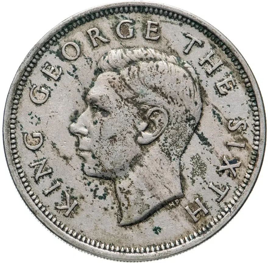 Новая Зеландия 1/2 кроны (crown) 1950, реверс