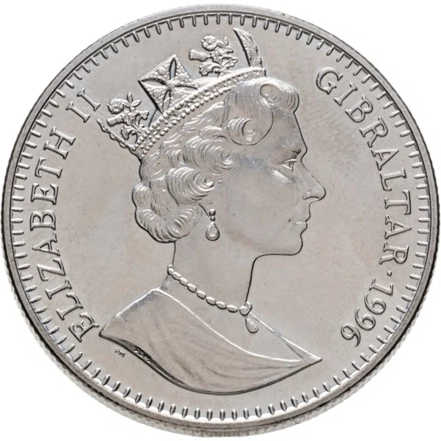 Гибралтар 1 крона (crown) 1996 XXVI Летние Олимпийские игры, Атланта 1996 - Бейсбол