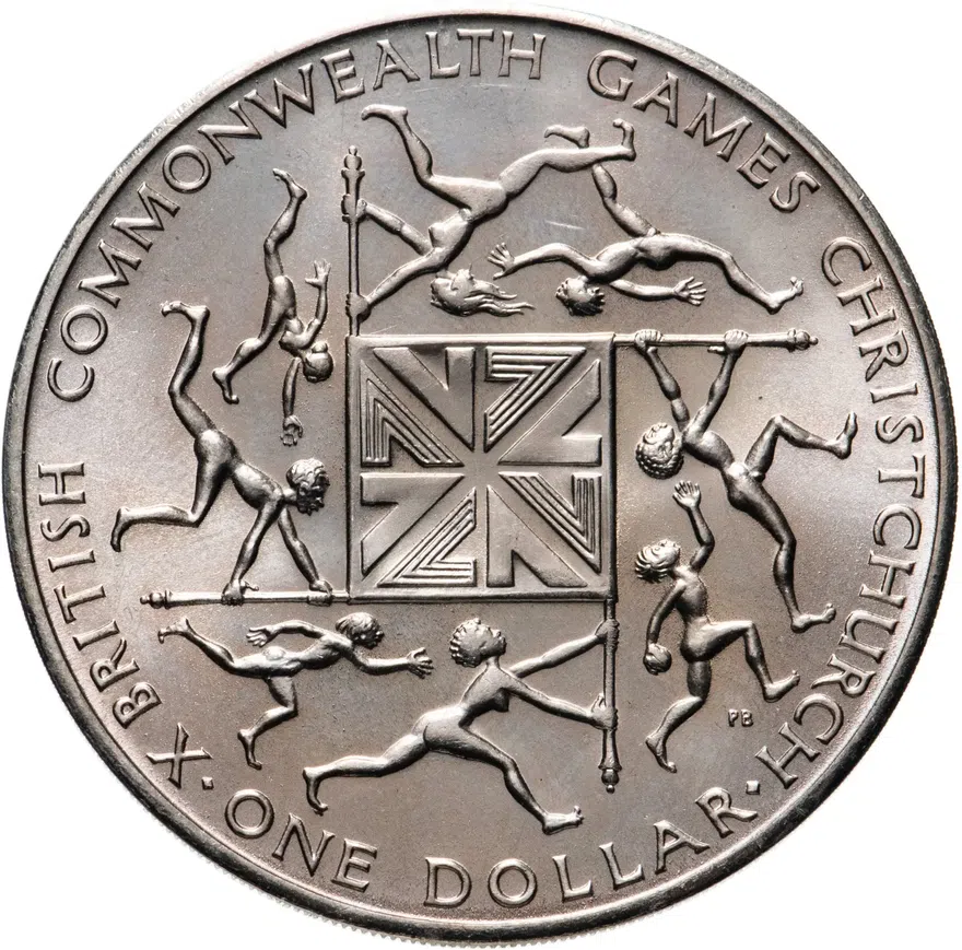 Новая Зеландия 1 доллар (dollar) 1974   "X Британские Игры Содружества"