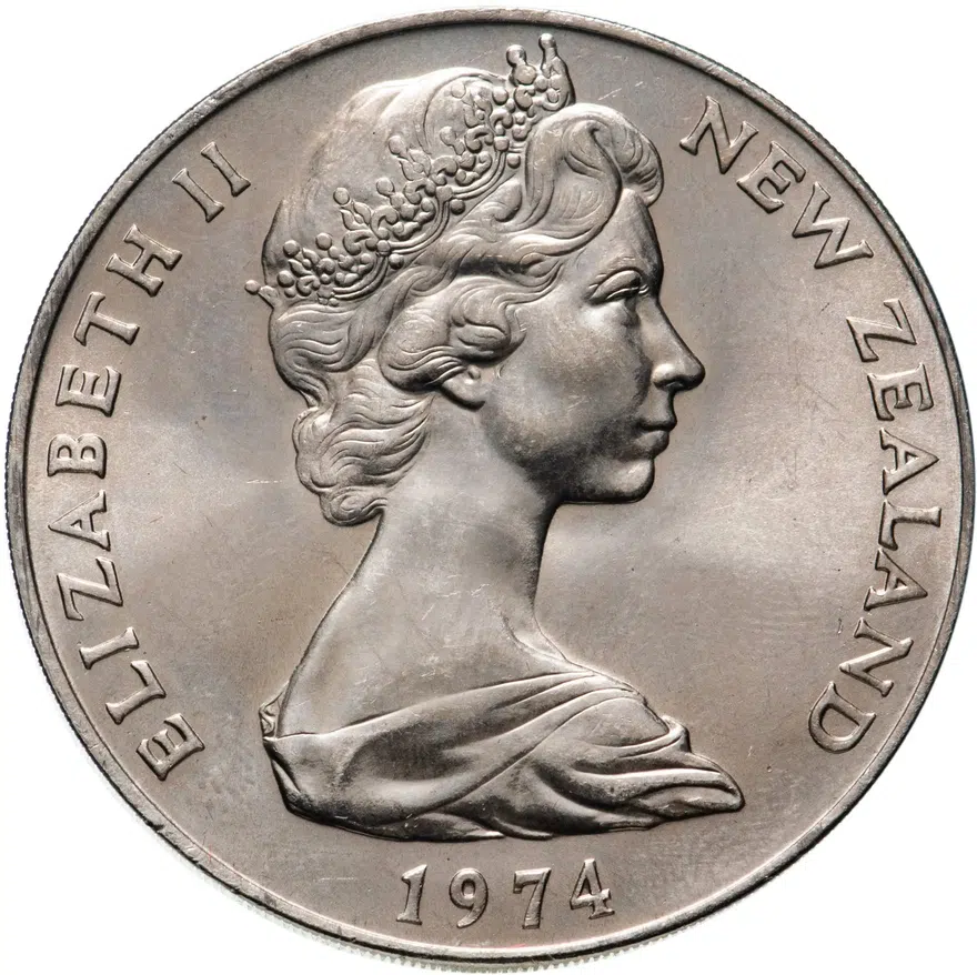 Новая Зеландия 1 доллар (dollar) 1974   "X Британские Игры Содружества", реверс