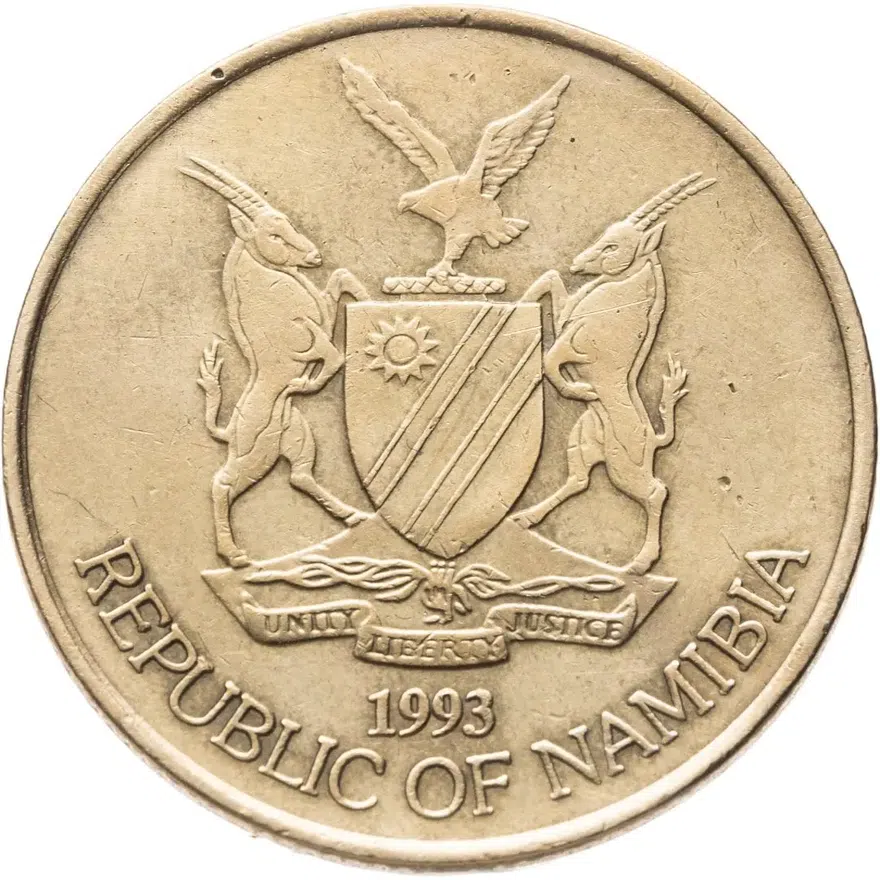 Намибия 5 долларов (dollars) 1993