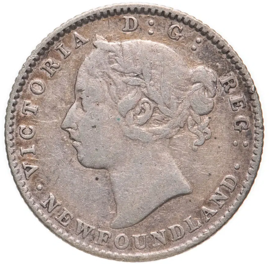 Ньюфаундленд 10 центов (cents) 1890, реверс