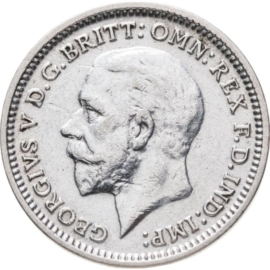 Великобритания 3 пенса (pence) 1933, аверс