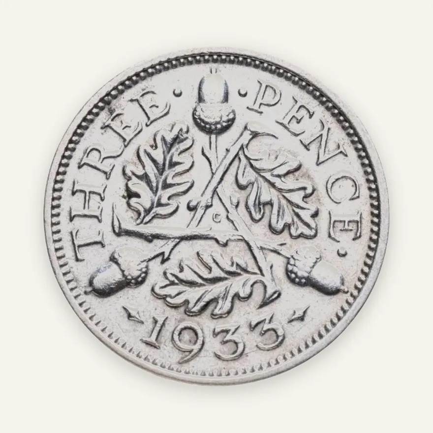 Великобритания 3 пенса (pence) 1933, реверс