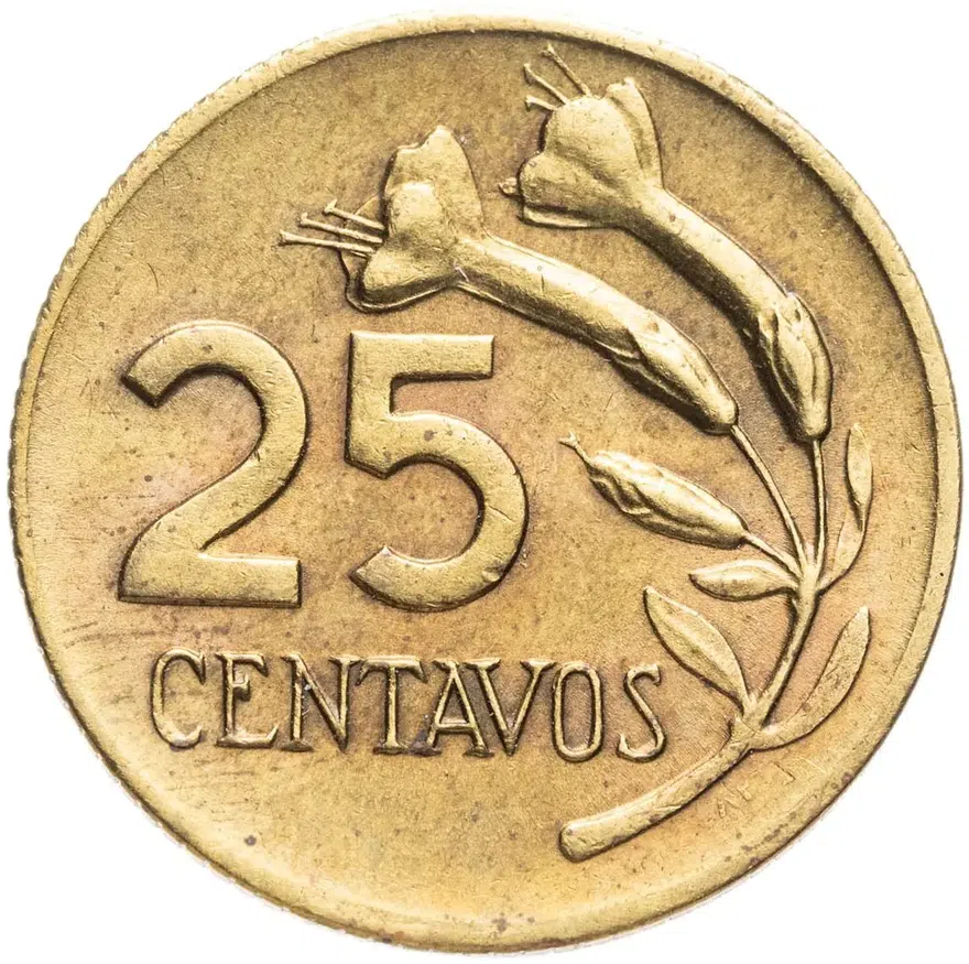 Перу 25 сентаво (centavos) 1968