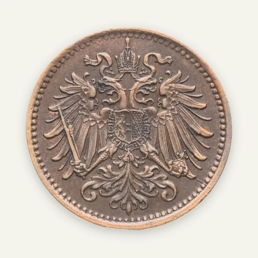 Австрия 1 геллер (heller) 1896, реверс