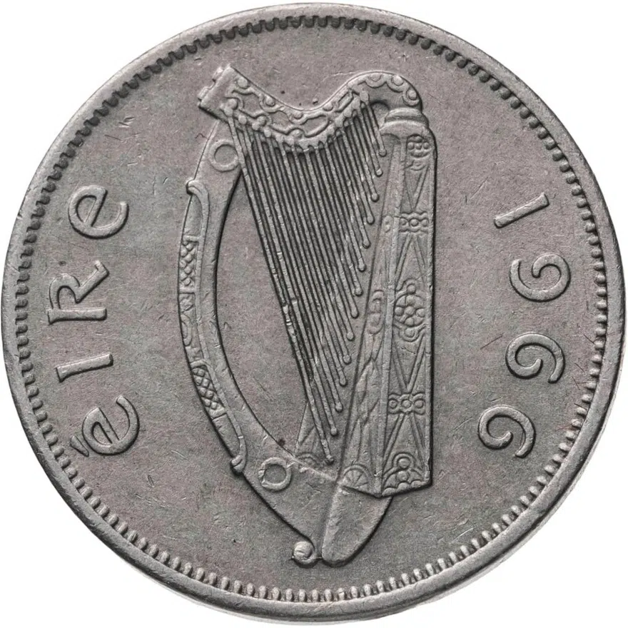 Ирландия 6 пенсов (pence) 1966, реверс