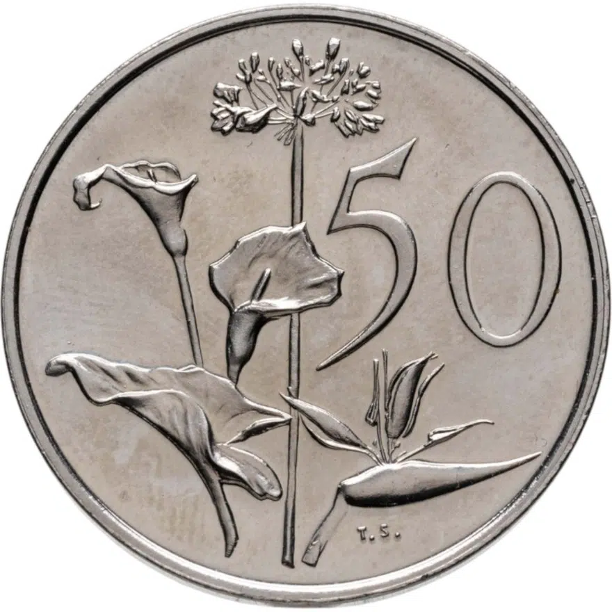 ЮАР 50 центов (cents) 1972